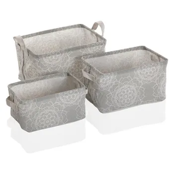 

Basket set Mandala Textile Polyester (3 Pieces) (25 x 22 x 35 cm)