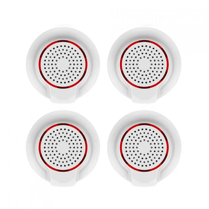  Pack 4 Sirens High Power WiFi for Sensors and Alarms via Smartphone/APP