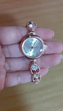 Reloj de pulsera dorado y plateado para mujer, reloj de cristal de roca, reloj de pulsera de cuarzo de lujo para mujer