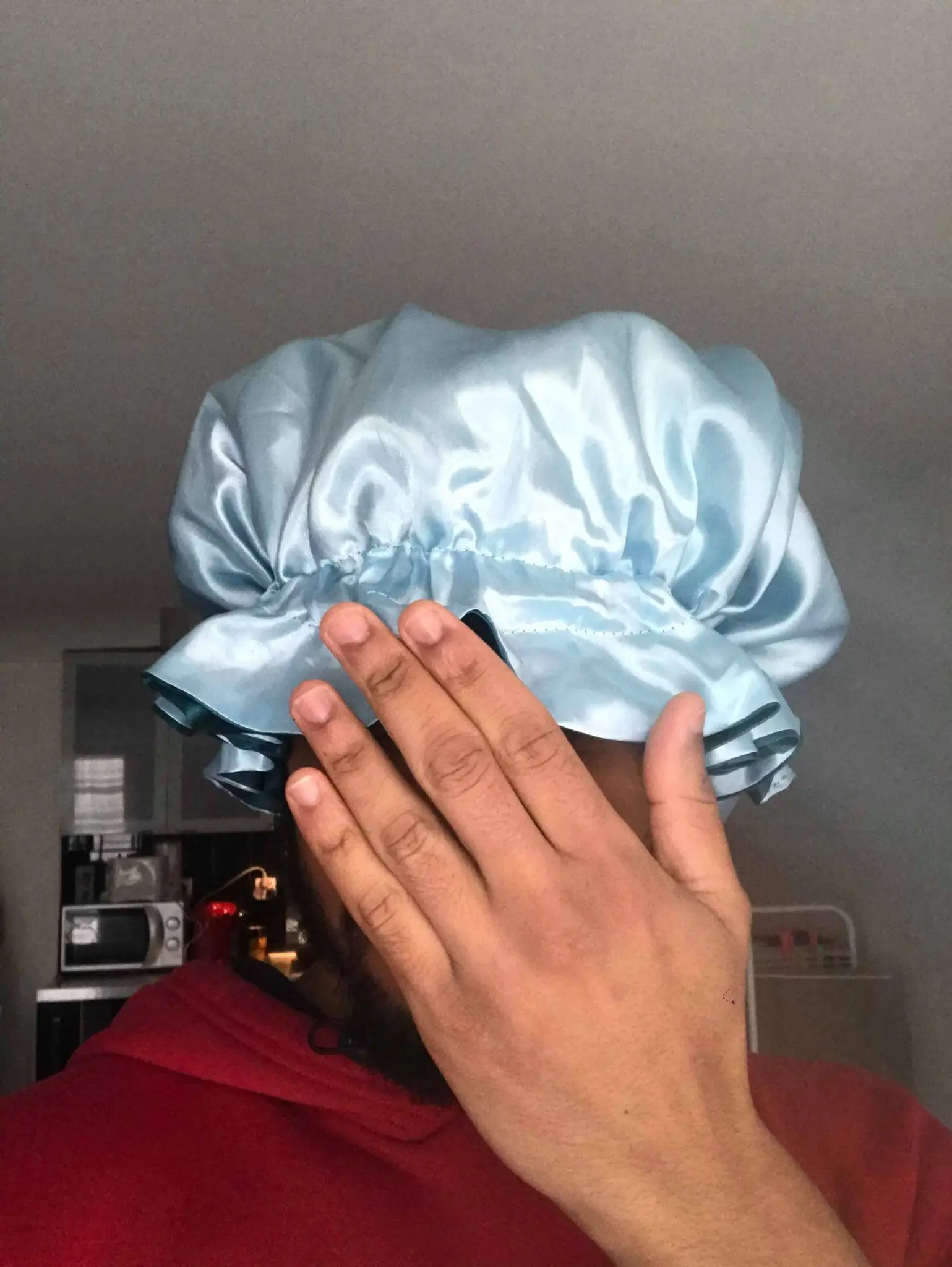 Silk Sleeping Cap For Women Art of 360 Waves