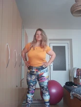 Women Leggings Running-Pants Fitness Digital Print Push-Up Workout High-Waist Stretch