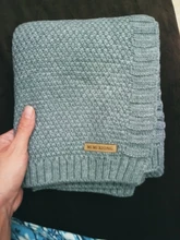 Manta tejida para bebé, ropa envolvente de cama supersuave para niños pequeños, colcha de cama, sofá, cochecito, cesta