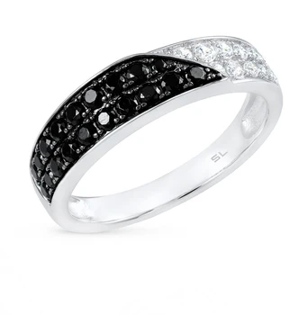 

Silver ring with cubic zirconia sunlight sample 925