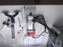 Recortadora eléctrica para carpintería, 800W, 30000 RPM, máquina de grabado en madera, ranurado, enrutador de tallado, ranurado con cortador de fresado