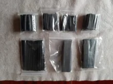 Tubing-Tube Wrap-Cable Sleeving Electrical-Wire Heat-Shrink Weatherproof Black 127pcs