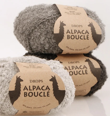 Пряжа DROPS Alpaca Bouclé | Дом и сад