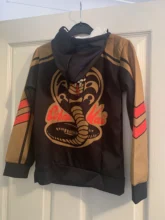 Sudadera con capucha de Karate para niños de 2 a 14 años, con estampado en 3d de Cobra Kai, chaqueta Harajuku de moda