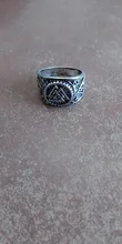 Anillo de Mitología nórdica gótico vintage para hombre y mujer, sortija con insignia antigua nórdica, joyería de moda