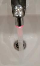 Zhangji Baño Led grifo aireador movido por agua ducha LED grifo Luz de ahorro de agua de la cocina de aireador 1/3/7 5 color elección