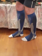 Calcetines deportivos cómodos para hombre y mujer, medias unisex de 20 a 30 mm, ideales para ciclismo, correr, maratón, fútbol, venas varicosas