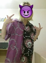 OSCN7-Camisa de manga corta con estampado informal para hombre y mujer, ropa de calle, Hawái, playa, gran tamaño, a la moda, Harajuku, MX012, 2021