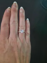 Anillos De Compromiso clásicos para mujer, AAA, circonita cúbica blanca, Diamante de imitación, banda de boda, joyería anillos CZ, aneis feminino