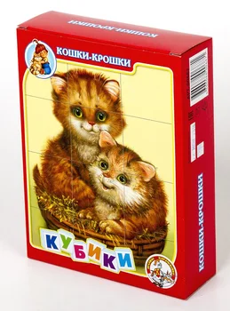 

Cubes "cats-crumbs" (without glue) 12 PCs.