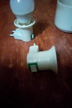 Eu-Plug-Adapter Socket Base-Lamp Power-On-Off-Control-Switch E27 with 1pcs