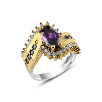 

Silver 925 Sterling Authentic Zircon Stone Ring