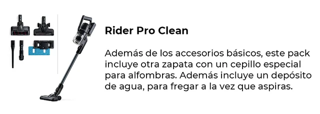 Mellerware - Aspirateur vertical Rider Pro! 400W, Sans fil, sac et brosse, Puissant et professionnel 22KPA