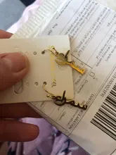 Pendientes de nombre personalizados para mujer, joyería hecha a mano con placa de nombre personalizada de acero inoxidable