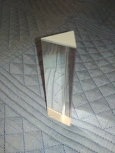 Prisma Triangular BK7 para enseñanza física, prismas de vidrio óptico de 25x25x80mm, luz refractada de espectro arcoíris para niños y estudiantes