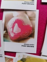 40 unids/lote corazón Mini Lomo tarjeta de felicitación tarjeta postal de cumpleaños Sobre Carta juego de tarjetas de regalo Kawaii papelería Papeleria