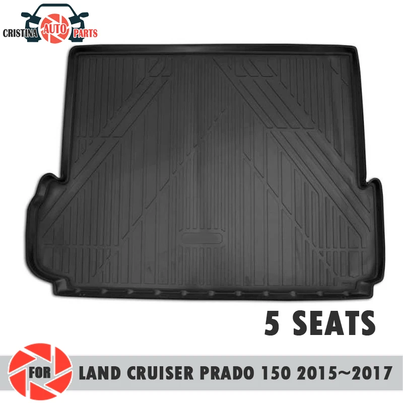 Коврик багажника для Toyota Land Cruiser Prado 150- 5 мест багажник напольные коврики Нескользящие полиуретановые грязевые Багажники автостайлинг
