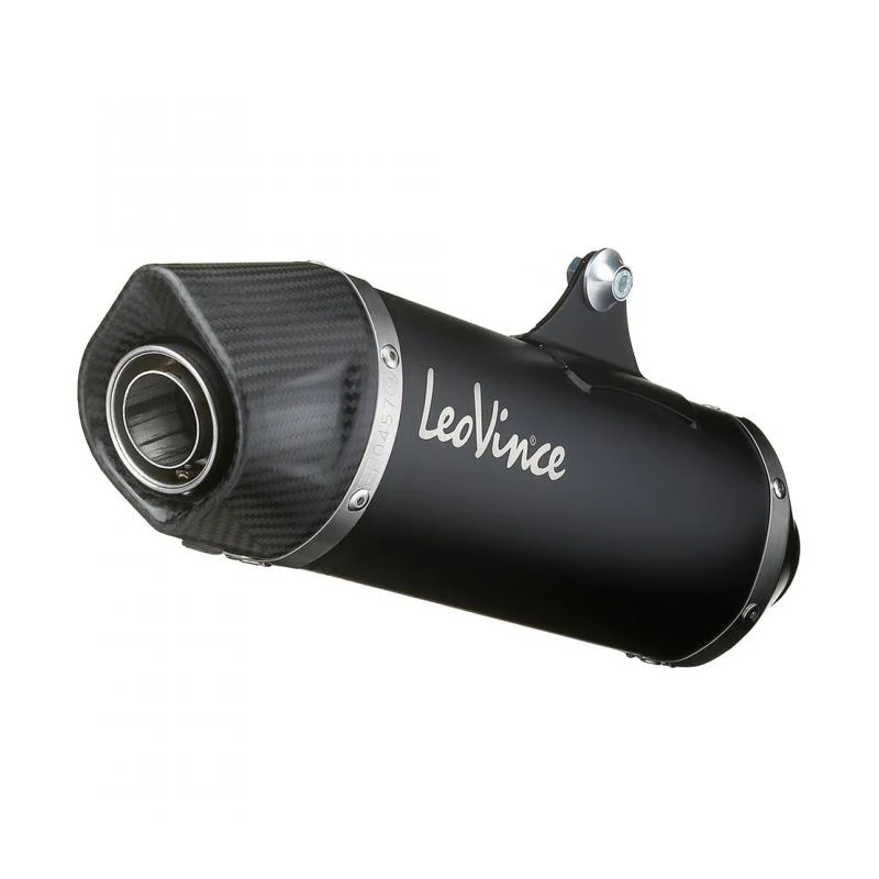 Leovince/Sito S14060K-Full Gruppo Silenzioso Scarico Moto Nero Yamaha X-Max 125/Ferro Max 17/19C/Cat Motociclo