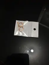 Conjunto de 2 unidades de pendientes de acero inoxidable de color oro rosa para mujer, aretes, joyería