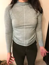 Turtleneck Sweater AMII Fashion Women Tops Pullover Autumn Solid Thin Minimalism 12040610