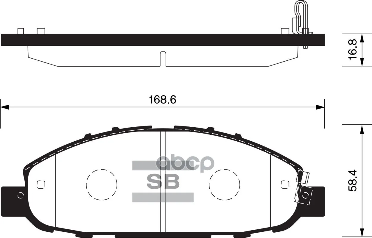 Колодки Тормозные Nissan Caravan/Urvan Передние Sangsin Brake Sp1447 Sangsin brake арт. SP1447