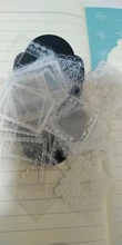 50 unids/pack de encaje blanco transparente caja Kawaii decoración pegatinas planificador Scrapbooking papelería japonesa diario pegatinas