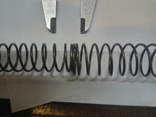 Resorte de presión de acero al manganeso, RESORTE DE COMPRESIÓN tipo Y 65, diámetro de 1,2/1,4/1,5mm de longitud de 305mm, 2 uds.