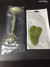 Cara Natural masajeador Guasha Jade rodillo raspador de herramientas de cuidado para la piel Facial de masaje Microniddle limpiador Facial cuidado de la piel