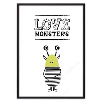

Poster in the frame of the monster love monsters
