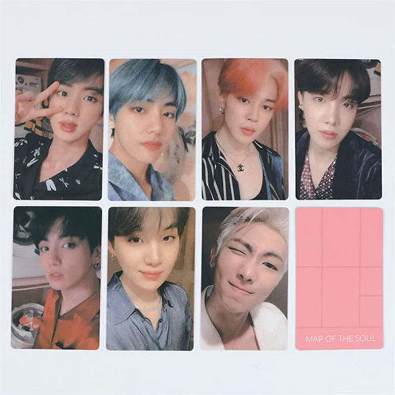 7 шт./st KPOP Bangtan Boys WIHT LUV мини-фотобумага Lomo Cards домашняя карта HD Фотокарта карта Soul Persona YG351 - Цвет: 1