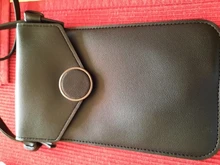 Billetera Color sólido de cuero para mujer, bolso de hombro para teléfono móvil con correas, soporte para tarjeta grande, BILLETERA, bolso de mano, bolsillos, 2021