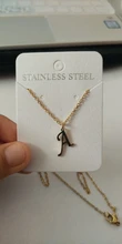 DOTIFI para las mujeres A-Z alfabeto carta colgante collares personalización collar de acero inoxidable Glamour joyas