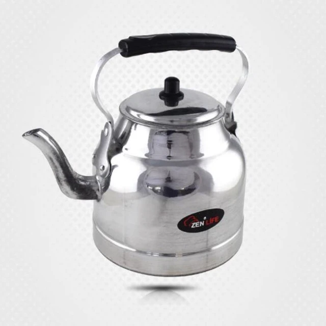 Vintage Aluminum Tea Kettle 1 Quart Aluminium Camping Teapot Top Handle  High Quality Heat Resistant Handle Picnic Made In Turkey