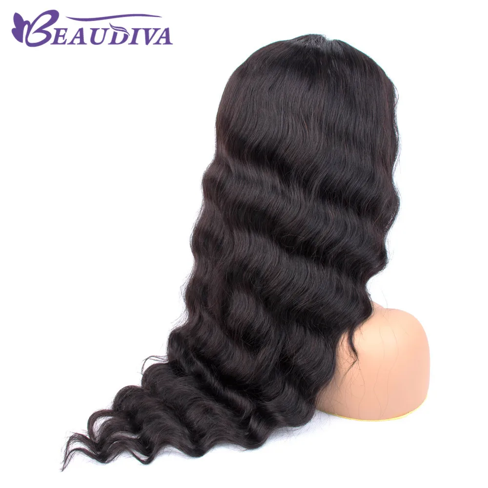Парики из натуральных волос на шнурках 4*4 BEAUDIVA бразильские Свободные волны человеческие волосы парики с детскими волосами для черных женщин