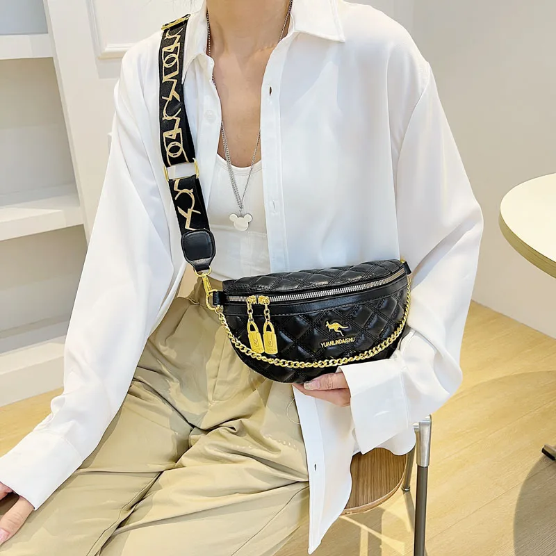 Crocodile Print Women's Belt Bag Pu Leather Waist Bags Female Funny Pack  Flip Lock Cell Phone Purse Shoulder Crossbody Bag - Waist Packs - AliExpress