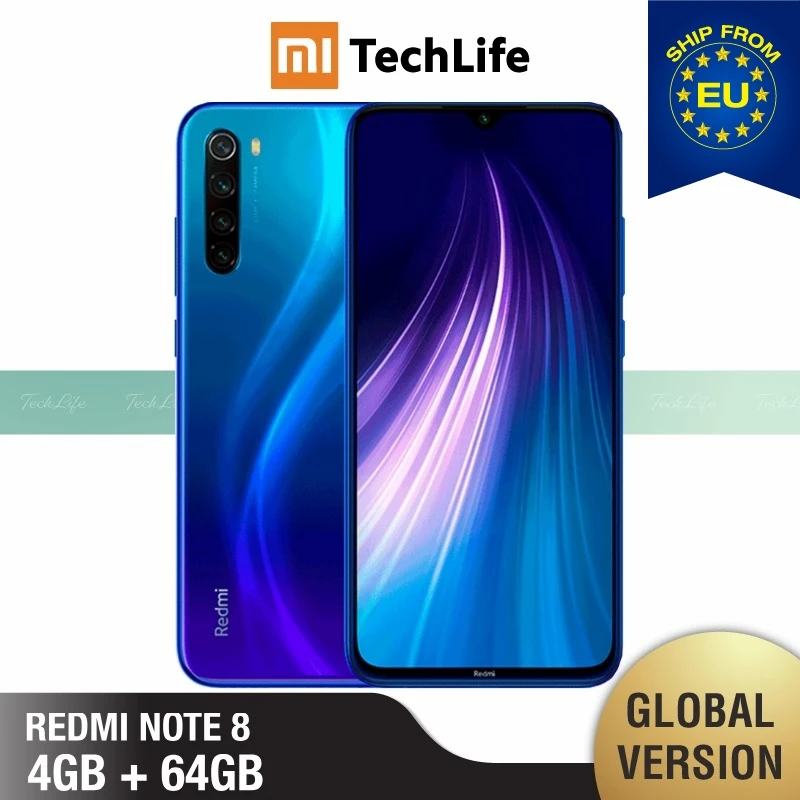 Глобальная версия Xiaomi Redmi Note 8 64 Гб ROM 4 RAM (абсолютно новый/запечатанный) note864