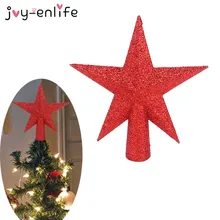 1 шт., Рождественская елка, топ, сверкающие звезды, висячие украшения на рождественскую елку, верхушка, звезда, рождественские украшения для дома