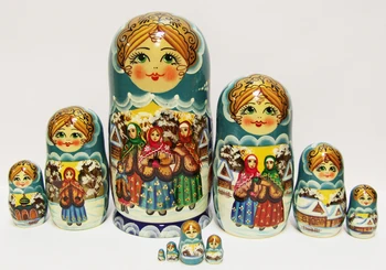 

Matryoshka sergievo Posad 10 places plot (938)