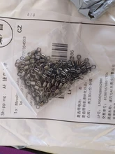 JACKFISH-conector de pesca de acero inoxidable, de 8 palabras anillo giratorio, anillo sólido giratorio, 50 unids/lote, herramientas de anzuelo de pesca