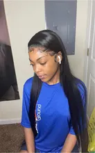 Pelucas de cabello humano con encaje Frontal para mujeres negras, peluca recta corta de 28, 30 y 40 pulgadas, de Color Natural brasileño, prearrancado, barata