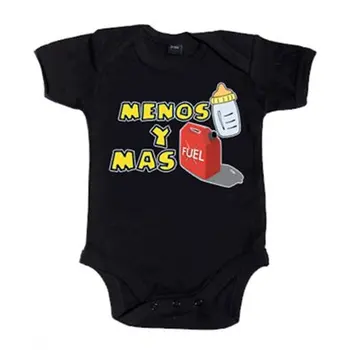 

Baby bodysuit Less feeding bottle and more gasss