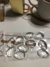 Pendant Jewelry Chandelier Suncatcher-Spacer Crystal-Prism Glass Faceted Clear Tear DIY