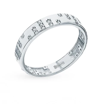 

Silver ring with cubic zirconia sunlight sample 925