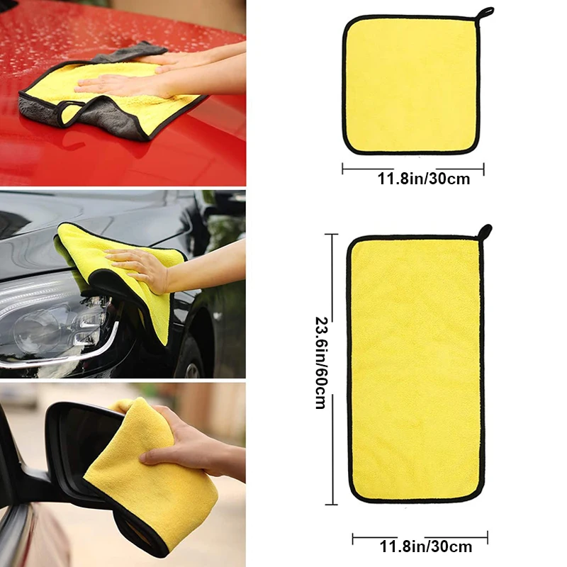 Cyclone Microfiber Wash Mitts car cleaning gloves microfiber car mitt microfiber cleaning gloves microfiber washing gloves microfiber gloves Car Wash Accessories 4Pcs 7''x11''