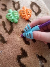 Lápiz para escribir para niños, soporte para bolígrafo de silicona para aprender a practicar, dispositivo para corregir postura, 3 uds.