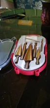 3 Drill-Bit-Set Saw-Tool Hole-Cutter Wood-Cone Step Metal Hss Steel Titanium 6 6