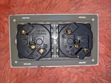 EU Standard Plug Glass-Panel Crystal Power-Socket Electrical Outlet Wall SRAN Multi-Way